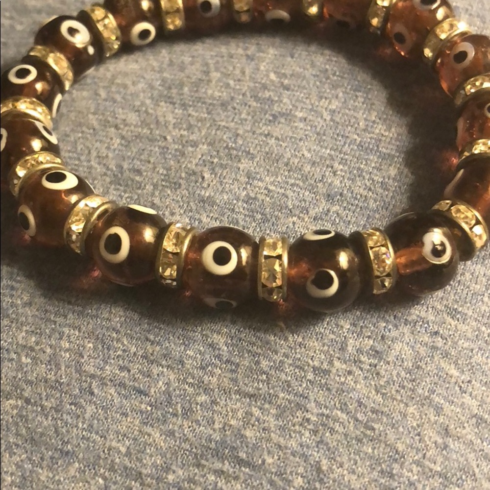 NWOT Evil Eye Beaded Bracelet
